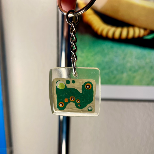 Abstract Wavy Keychain 4