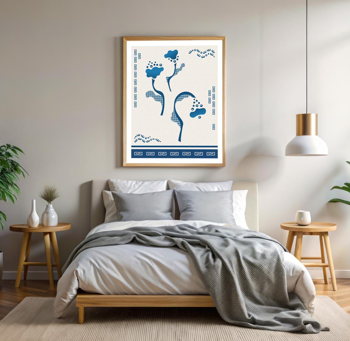 Ceramic flower poster