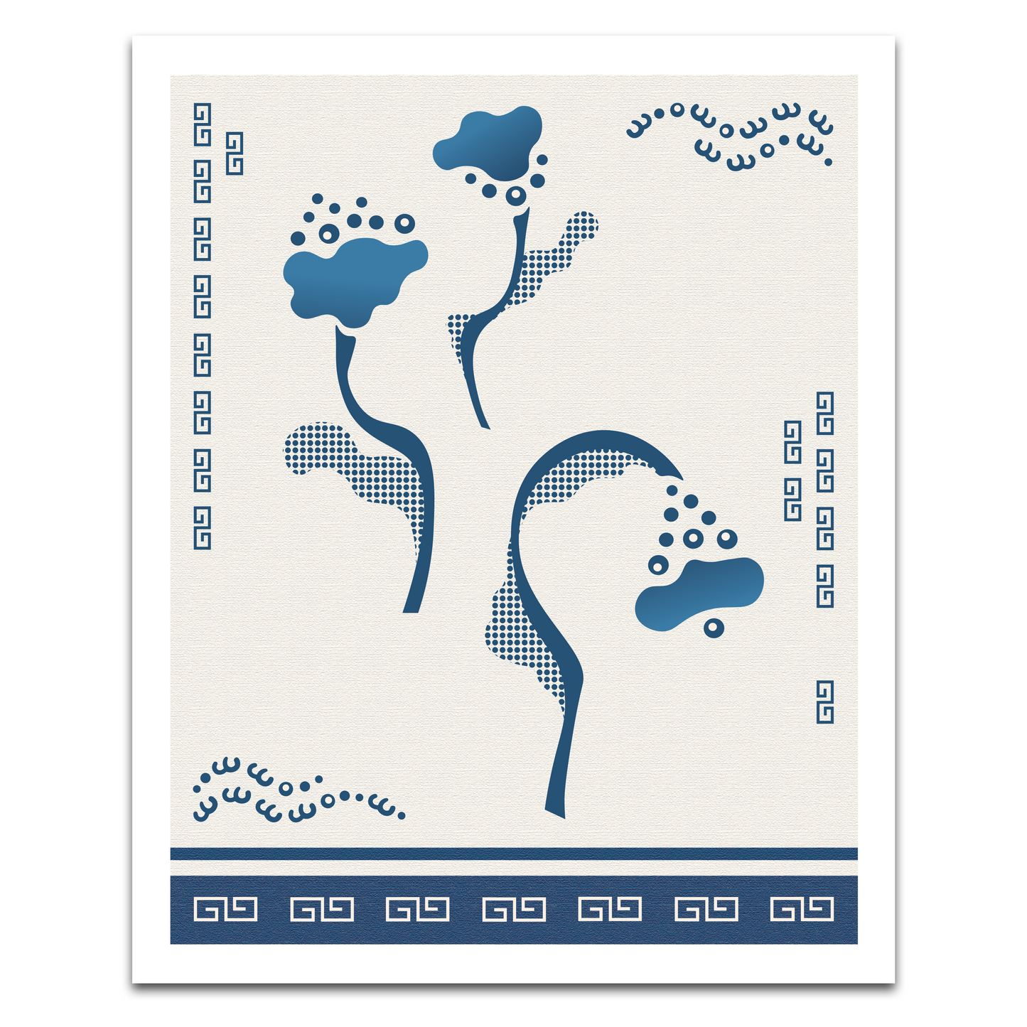 Ceramic flower poster