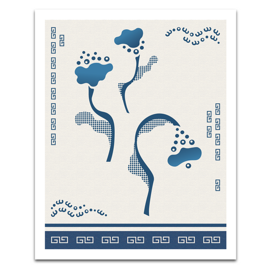 Ceramic flower poster