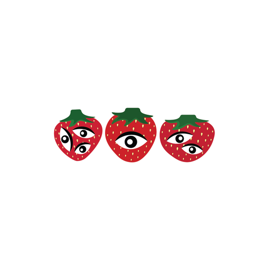 Bunch of strawberries sticker