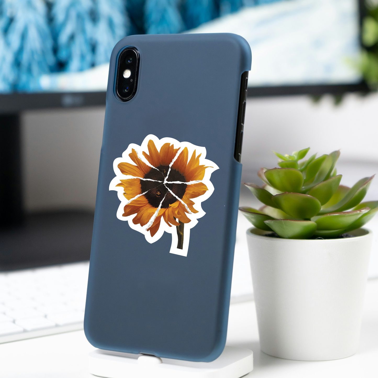 Collage sunflower sticker