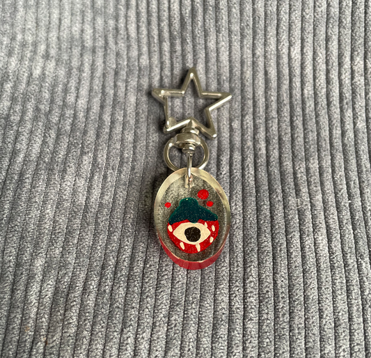 Strawberry Eye Keychain