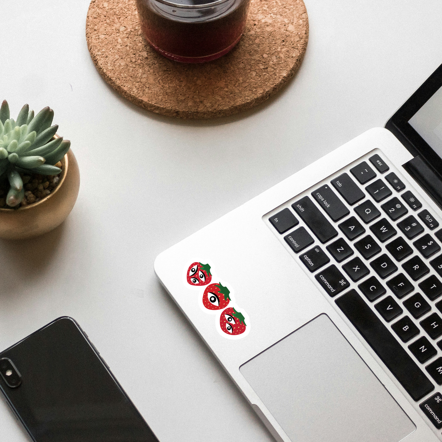 Bunch of strawberries sticker